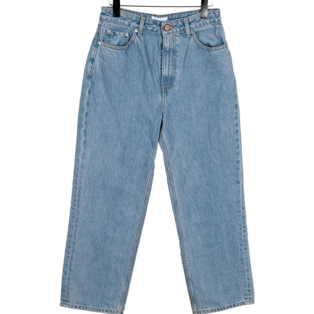 GANNI High-Rise Wide Leg Jeans w/ Tags Rigid Denim Stary Jean